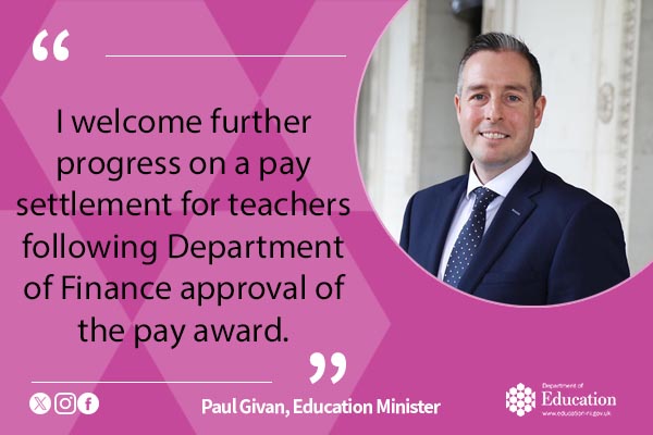 Education Minister welcomes further progress on teachers’ pay ...