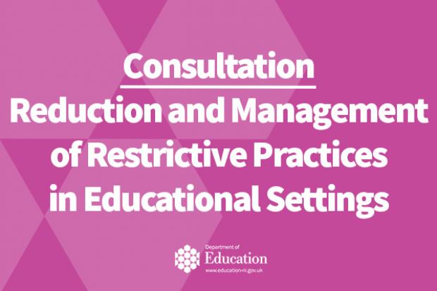 Consultation launched on the Reduction and Management of Restrictive Practices in Educational Settings