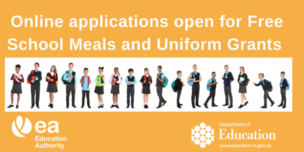 Online applications open for free school meals and uniform grants