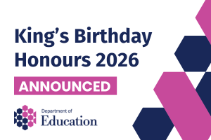 Illustrated graphics that says - King's Birthday Honours 2026, Announced.
